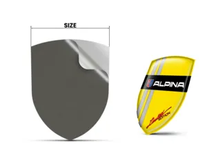 Alpina Silikonembleme Auto Professionell Anpassbar Robust